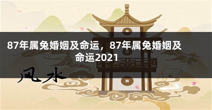 87年属兔婚姻及命运，87年属兔婚姻及命运2021