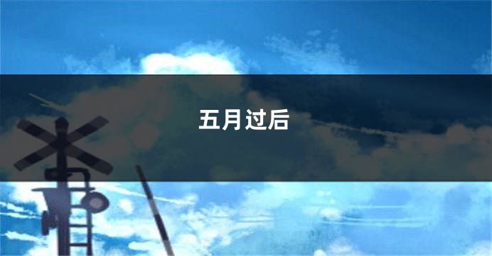 五月过后