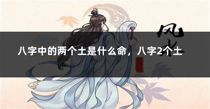 八字中的两个土是什么命，八字2个土