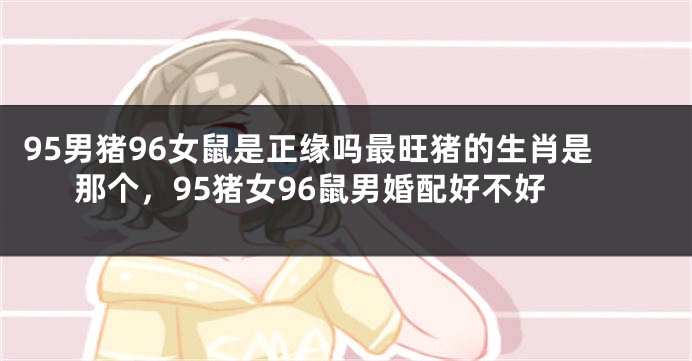 95男猪96女鼠是正缘吗最旺猪的生肖是那个，95猪女96鼠男婚配好不好