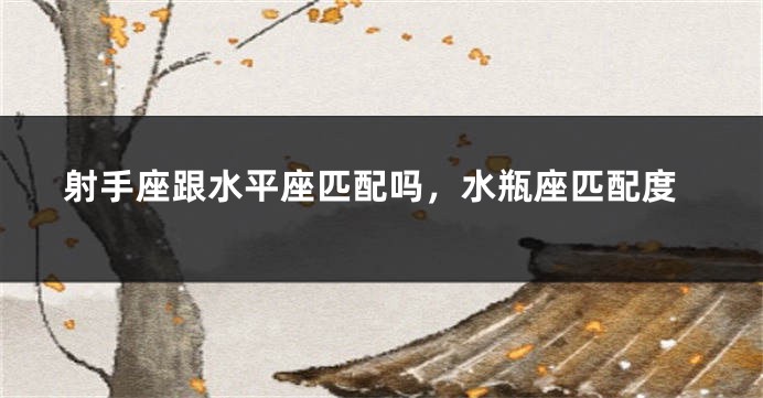 射手座跟水平座匹配吗，水瓶座匹配度