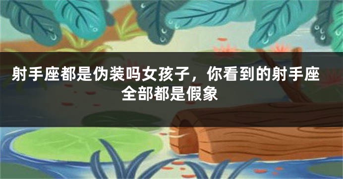 射手座都是伪装吗女孩子，你看到的射手座全部都是假象