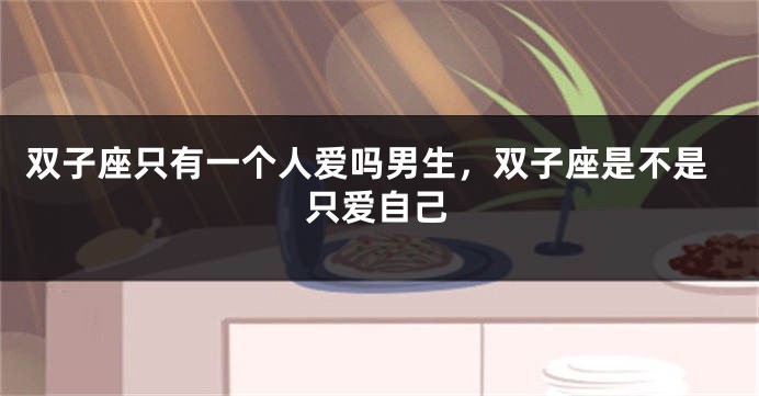 双子座只有一个人爱吗男生，双子座是不是只爱自己