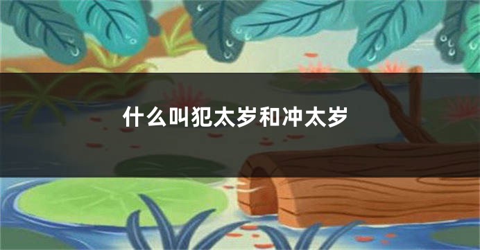 什么叫犯太岁和冲太岁
