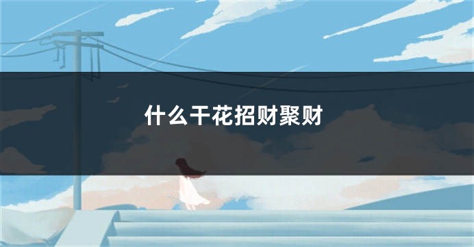 什么干花招财聚财