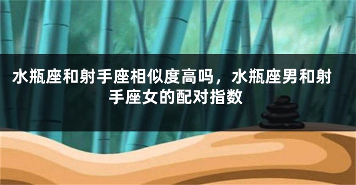 水瓶座和射手座相似度高吗，水瓶座男和射手座女的配对指数