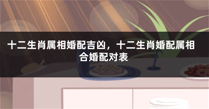 十二生肖属相婚配吉凶,十二生肖婚配属相合婚配对表