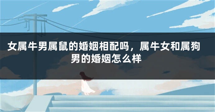 女属牛男属鼠的婚姻相配吗，属牛女和属狗男的婚姻怎么样