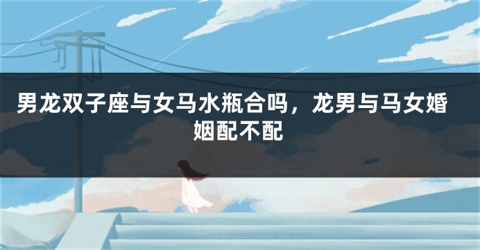 男龙双子座与女马水瓶合吗，龙男与马女婚姻配不配