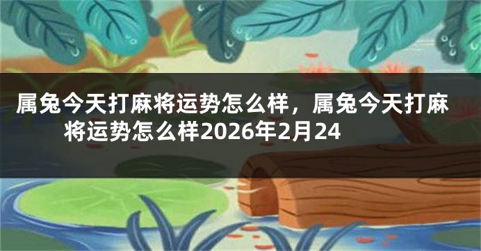 属兔今天打麻将运势怎么样，属兔今天打麻将运势怎么样2026年2月24