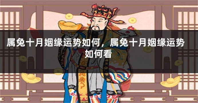 属兔十月姻缘运势如何，属兔十月姻缘运势如何看