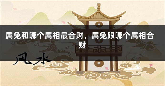 属兔和哪个属相最合财，属兔跟哪个属相合财