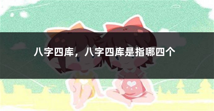 八字四库，八字四库是指哪四个