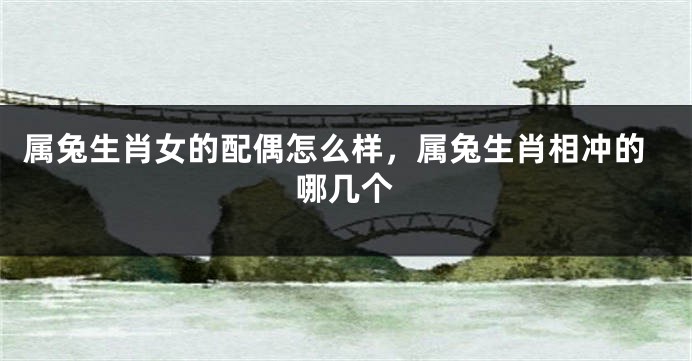 属兔生肖女的配偶怎么样，属兔生肖相冲的哪几个
