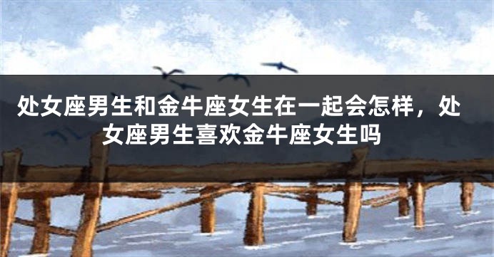 处女座男生和金牛座女生在一起会怎样,处女座男生喜欢金牛座女生吗