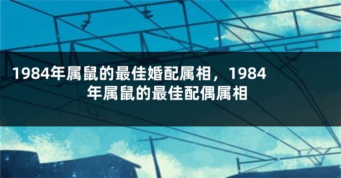 1984年属鼠的最佳婚配属相，1984年属鼠的最佳配偶属相