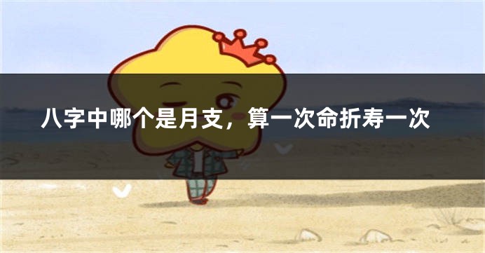 八字中哪个是月支，算一次命折寿一次