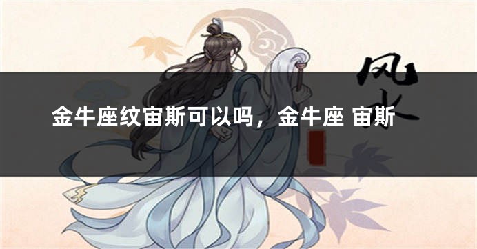 金牛座纹宙斯可以吗,金牛座 宙斯