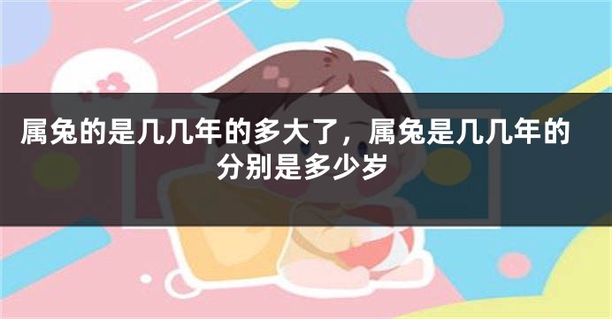 属兔的是几几年的多大了，属兔是几几年的分别是多少岁