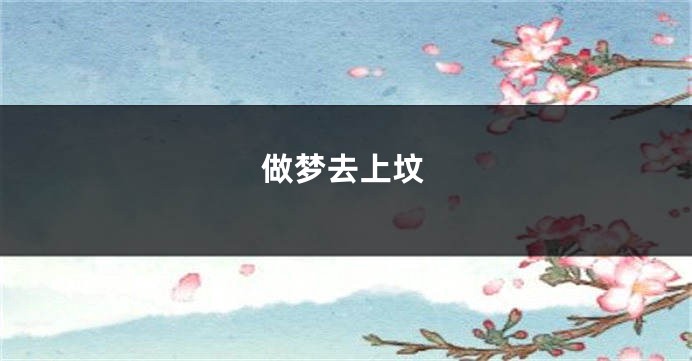 做梦去上坟