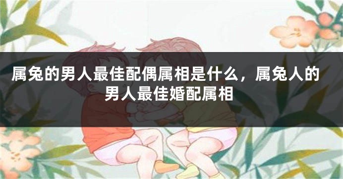 属兔的男人最佳配偶属相是什么,属兔人的男人最佳婚配属相