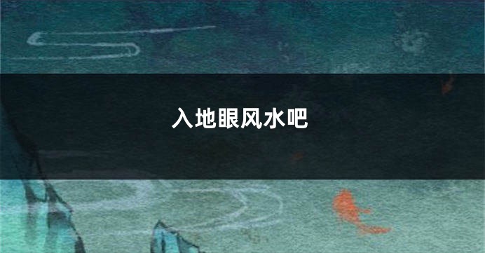 入地眼风水吧