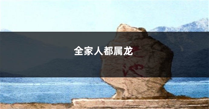 全家人都属龙
