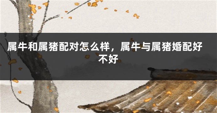 属牛和属猪配对怎么样，属牛与属猪婚配好不好