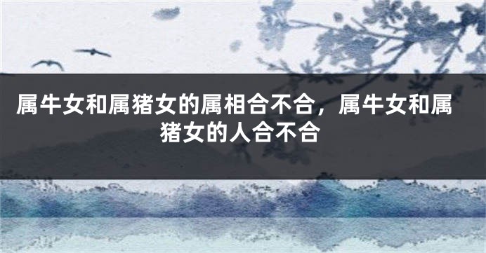 属牛女和属猪女的属相合不合,属牛女和属猪女的人合不合