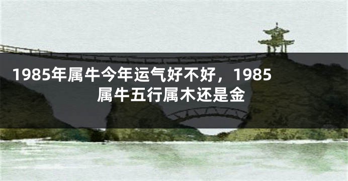 1985年属牛今年运气好不好，1985属牛五行属木还是金