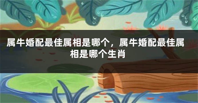 属牛婚配最佳属相是哪个，属牛婚配最佳属相是哪个生肖