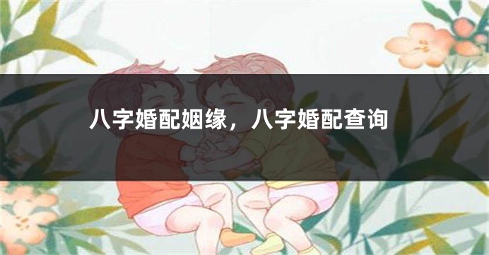 八字婚配姻缘，八字婚配查询