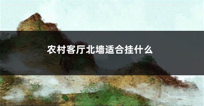 农村客厅北墙适合挂什么