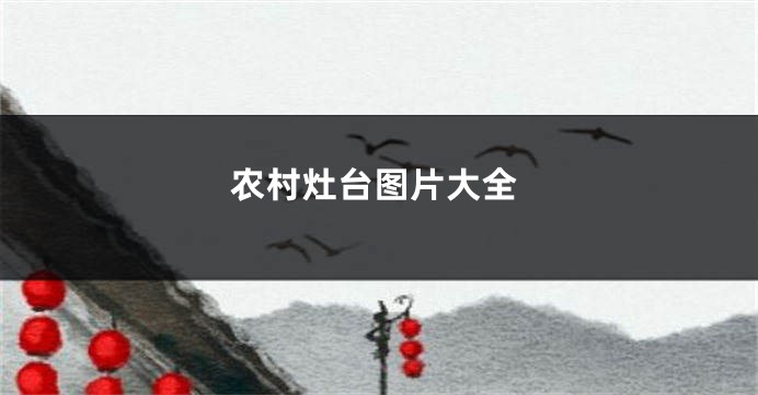 农村灶台图片大全