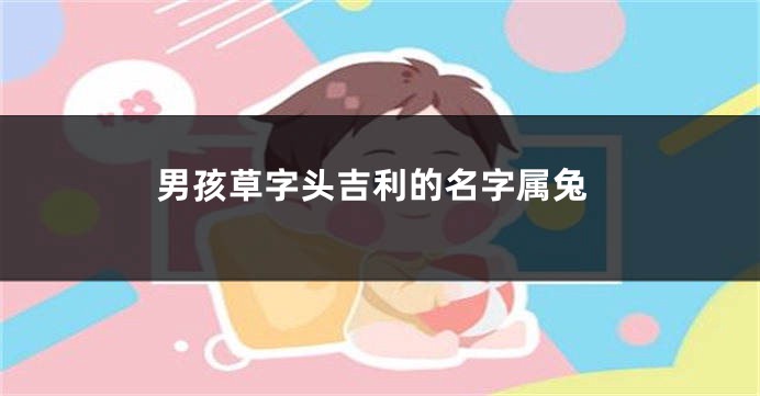 男孩草字头吉利的名字属兔