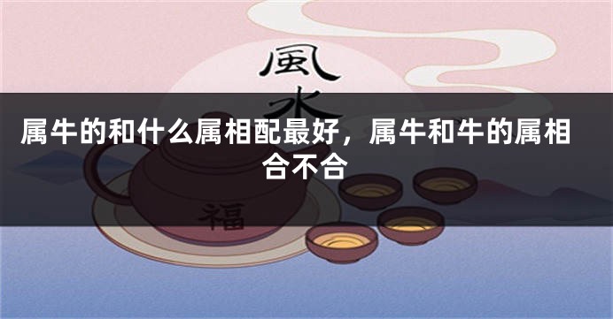 属牛的和什么属相配最好，属牛和牛的属相合不合