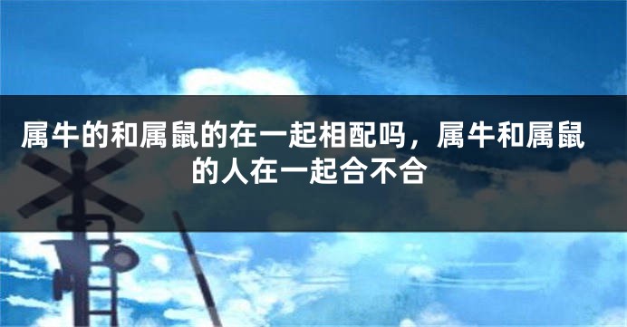 属牛的和属鼠的在一起相配吗,属牛和属鼠的人在一起合不合
