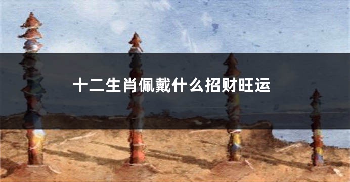 十二生肖佩戴什么招财旺运