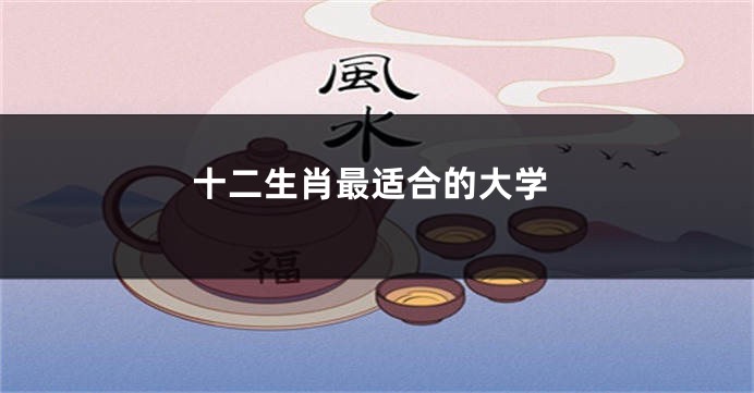 十二生肖最适合的大学