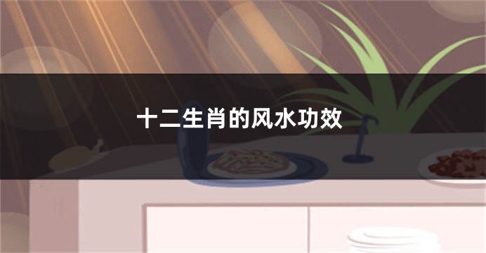 十二生肖的风水功效