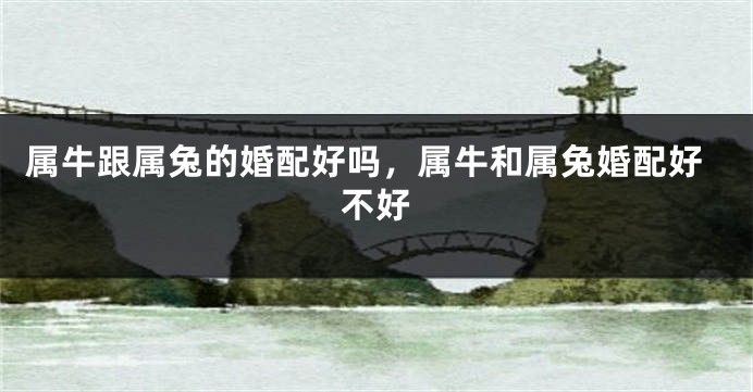 属牛跟属兔的婚配好吗，属牛和属兔婚配好不好