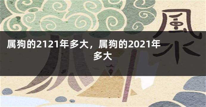 属狗的2121年多大，属狗的2021年多大