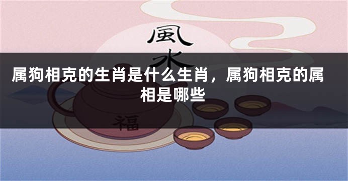 属狗相克的生肖是什么生肖，属狗相克的属相是哪些