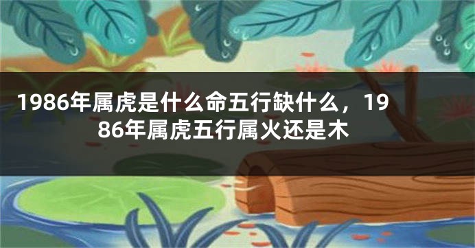 1986年属虎是什么命五行缺什么，1986年属虎五行属火还是木