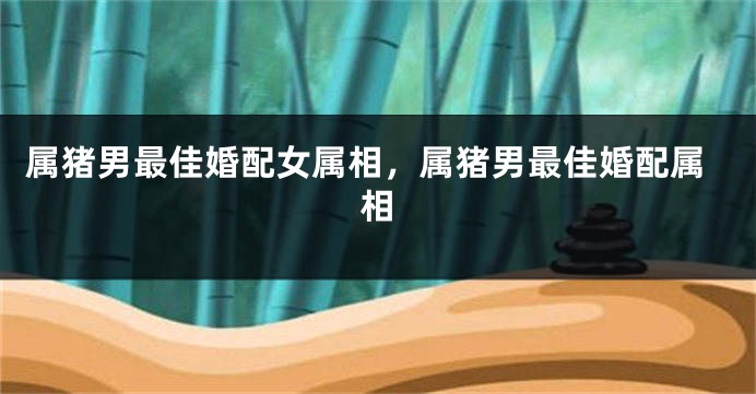 属猪男最佳婚配女属相，属猪男最佳婚配属相