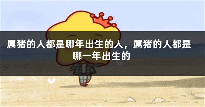 属猪的人都是哪年出生的人，属猪的人都是哪一年出生的
