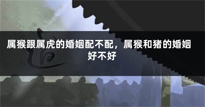 属猴跟属虎的婚姻配不配，属猴和猪的婚姻好不好