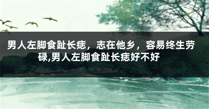 男人左脚食趾长痣，志在他乡，容易终生劳碌,男人左脚食趾长痣好不好