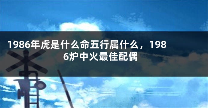 1986年虎是什么命五行属什么，1986炉中火最佳配偶