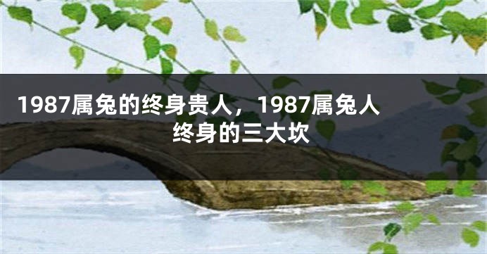1987属兔的终身贵人，1987属兔人终身的三大坎